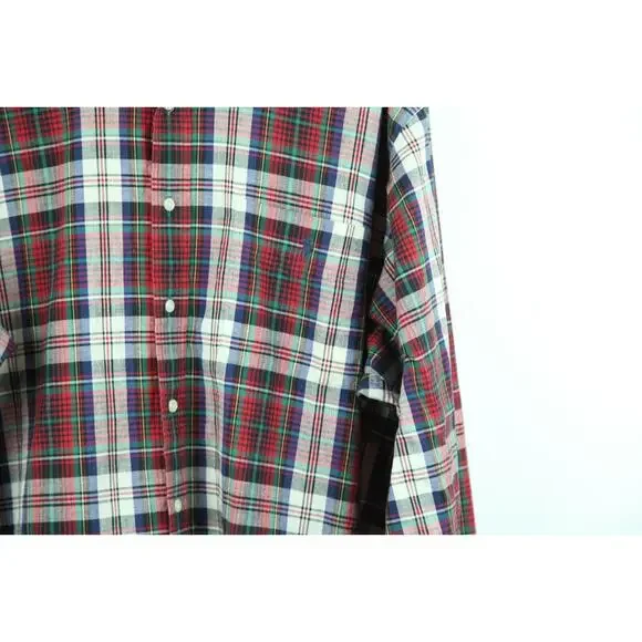 Ralph Lauren XL Blaire Shirt Vintage Plaid Oversized Preppy Heritage 90s Logo - Picture 3 of 8